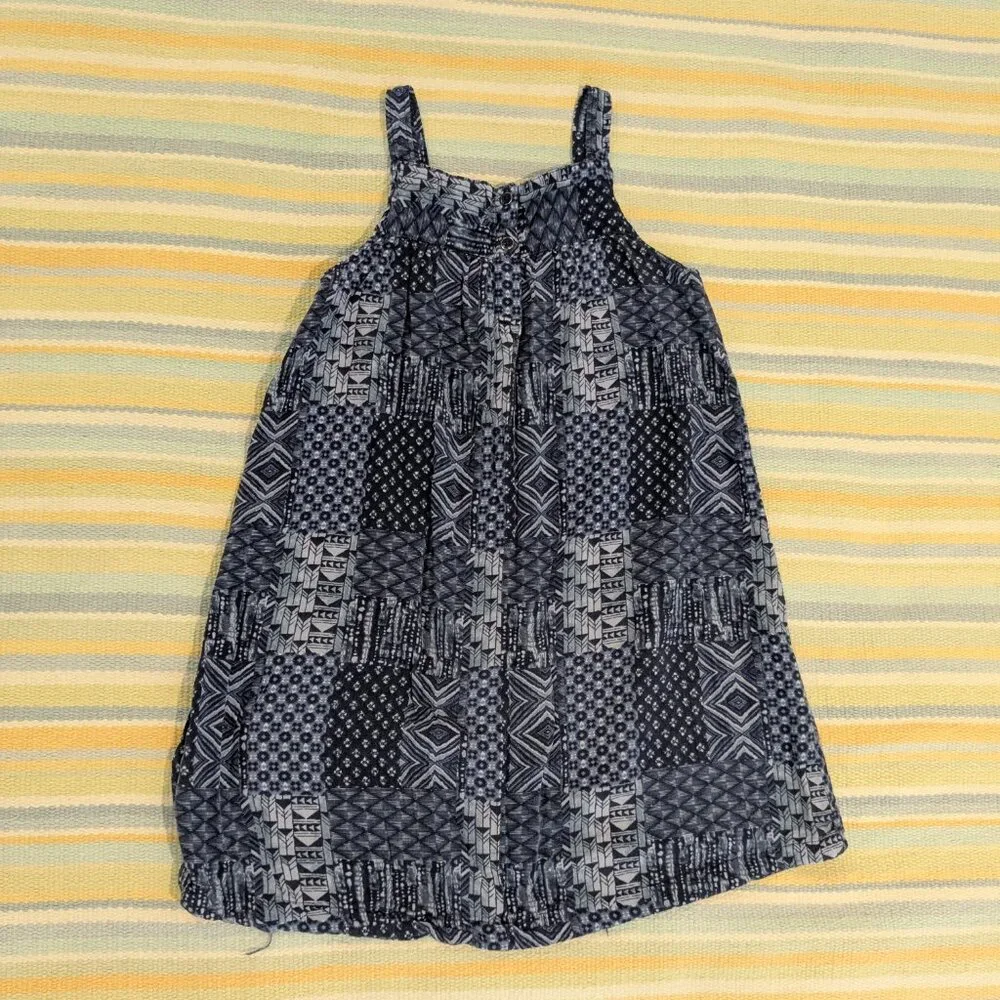 Old Navy Blue Print Sundress Size Small 6/7